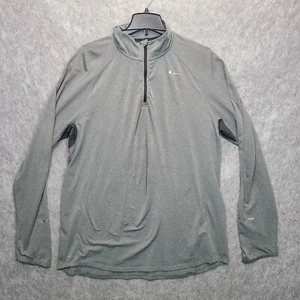 Nike Running Element Dri-Fit 1/4 Pullover Shirt Mens Sz XL Gray Quarter-Zip - Picture 1 of 9