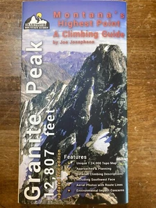 Mapa de pico de granito de Beartooth Mountain Guides - Imagen 1 de 1