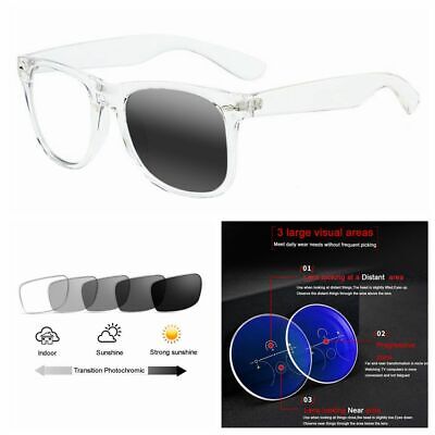 Multifocal Progressive Clear Rivet Photochromic Reading Glasses Up 0 +25 To +300 • 17.92€