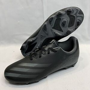 X Ghosted.4 FxG Jr. Youth US Size 6 Soccer Cleats FW3546 Black Soccer Boots 