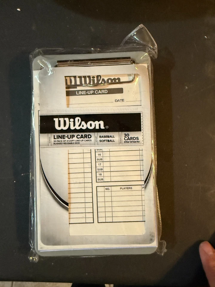 NEW Wilson Line Up Cards 30 Pack With Plastic Case Carbon Copy Pack (152) - Image 1 of 1