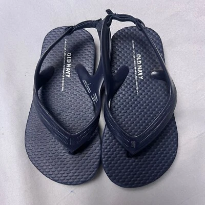 Sandalias chanclas antiguas azul marino con correa trasera talla 7 Foto 1 de 4