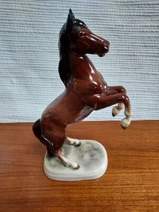 REARING HORSE ORNAMENT / STATUE - 27cm - Picture 1 of 5