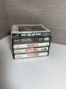 Lot 5 Cassettes Billy Joel Chicago Kool & the Gang Loverboy Phil Collins - Picture 1 of 12