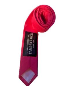 MEN'S PINK~URBAN GUERILLAS~CAMDEN LOCK~NARROW TIE, AVERAGE LENGTH - Picture 1 of 6