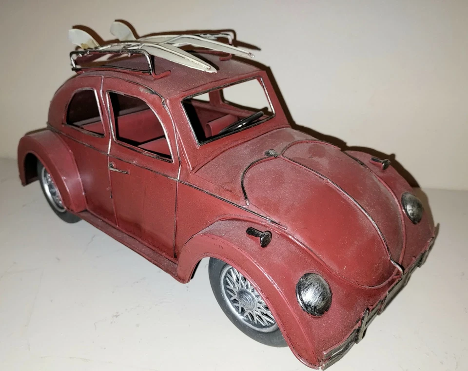 Jayland 1:12 Scale 1934 Vw Beetle W/surfboards Hand Made Mid Century Decorative - Image 1 of 1
