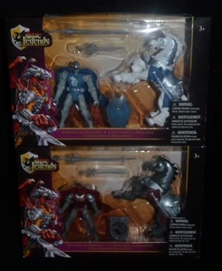 True Legends KNIGHT & HORSE Playsets Red/Dark Horse & Blue/White Horse Rare! MIP - Bild 1 von 5