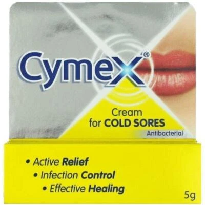 3 packs Cymex 5G Cream Fast Healing Painful Cold Sores Dry Cracked Lips**NEW**