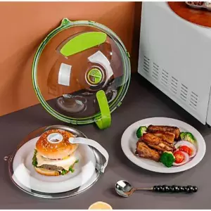 Microwave Lid Protector Clear Microwave Splatter Cover with Handles Steam Vents - Picture 1 of 16
