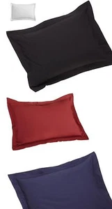 Set of Two Solid Pillow Sham (2-PCs) 750 TC Egyptian Cotton All Sizes - Picture 1 of 25