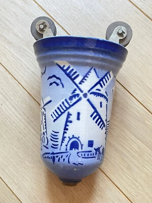 Ancien monte et baisse en faience à décor de Moulins - Sarreguemines? Digoin? - Photo 1/4