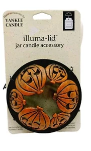 Yankee Candle Halloween Jack O Lanterns Pumpkins Illuma Lid Jar Topper - Picture 1 of 5