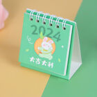 2024 Calendar Exquisite Cartoon Cute Small Fresh Desktop Mini Note Coil Calen S1