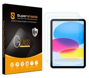 2x Supershieldz Tempered Glass Screen Protector for iPad 10th Gen 10.9 inch 2022 - Afbeelding 1 van 5