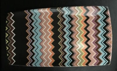 Прямоугольное блюдо Missoni for Target ограниченный выпуск зигзагообразный шеврон - Изображение 1 из 3