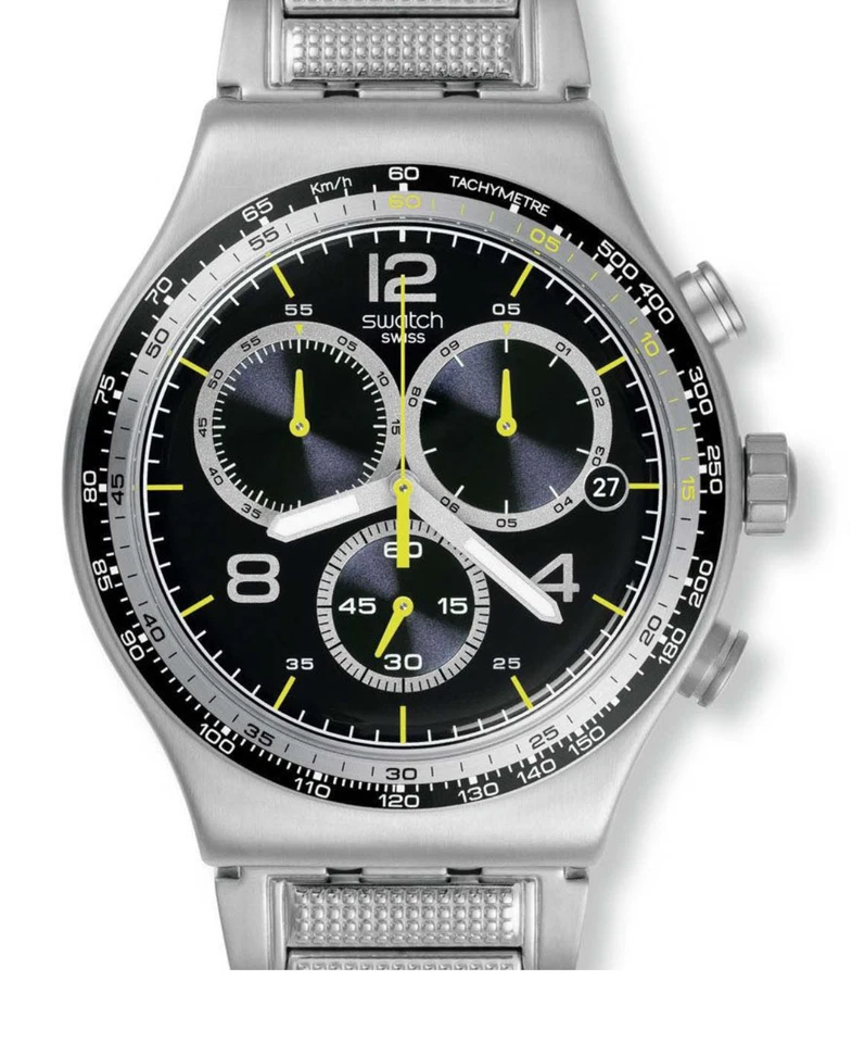 con caja y papeles SWATCH SUIZO IRONY CHRONO YVS411G AGUA ESPOLVOREADA G1N Foto 1 de 4