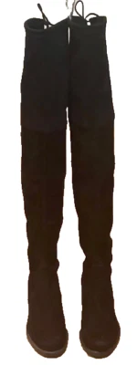 Bota STUART WEITZMAN Tieland Sobre la Rodilla NEGRA GAMUZA Talla Mujer 7.5 Foto 1 de 4