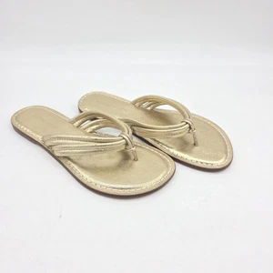 Sandalias Bernardo Miami para mujer talla 8,5 chanclas de cuero platino envejecido - Imagen 1 de 6