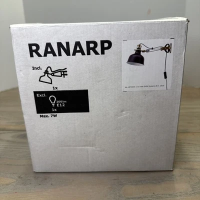 Новый IKEA RANARP задача света черный и золотой - новый в открытой коробке - прожектор - Изображение 1 из 4