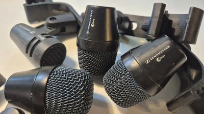 Mikrofon-Set für Schlagzeug: 4x SENNHEISER (3x e904, 1x e604) - Bild 1 von 4
