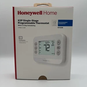 Honeywell X2P Single Stage Programmable Thermostat RTH20B Home 1 Heat/1 Cool NEW - Picture 1 of 5