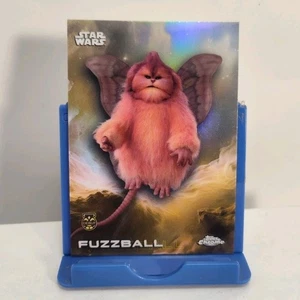2025 Topps Chrome Star Wars Refractor #117 Fuzzball Debut RC - Picture 1 of 3