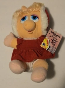 Peluche Muppet Babies Miss Piggy McDonalds 1988 DE COLECCIÓN con etiquetas - Imagen 1 de 5
