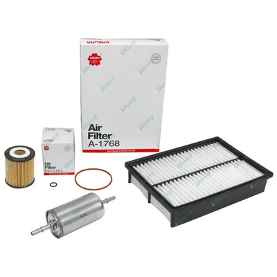 Oil, Air, Fuel Filter Kit 2003-2012 for Mazda 3 - 2.3L 4cyl BK BL MPS SP23 - image 1 of 4