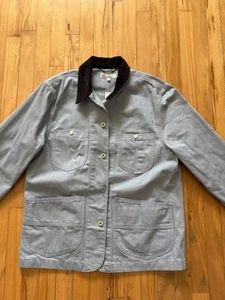 NWT Wallace & Barnes by J Crew Lightweight Twill Chore Jacket Light Blue - Large - Picture 1 of 9