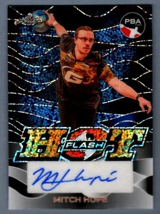 Mitch Hupe 2025 Leaf Eclectic PBA Hot Flash Blue Sparkle Refractor Auto #6/8 - Picture 1 of 2