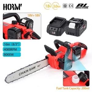 16" Cordless Chainsaw Brushless Electric Handheld Chain Saw w/Battery&Charge - Picture 1 of 12