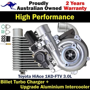 Upgrade Billet Turbo Charger With 64mm Intercooler For Toyota HiAce 1KD-FTV 3.0L - Picture 1 of 11