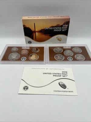 2018 U.S. Mint Clad Proof 10 Coin Set With Box & COA  - Image 1 of 4