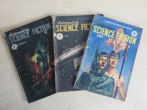 Astounding Science Fiction x 3, 1948 - 1951. - Picture 1 of 15