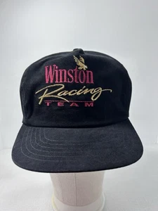 Winston Racing Team Black Velvet Vintage Trucker Style Hat Snapback NASCAR Read - Picture 1 of 12
