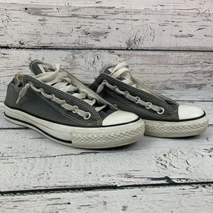 Converse [Size Women's 7 Men's 5] Low Top Gray Canvas Sneakers Lace Up - Picture 1 of 10