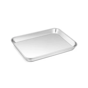 9" Stainless Toaster Oven Baking Pan Metal Bakeware Tray - Picture 1 of 7