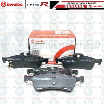JUEGO PASTILLAS FRENO TRASERO GENUINO BREMBO RR PARA HONDA CIVIC FK2 TYPE-R 2015 Foto 1 de 2