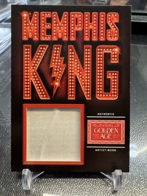 2014 Panini Golden Age Memphis King Elvis Presley Worn Relic Swatch Fabric - Image 1 of 2