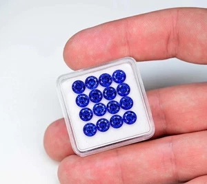 4 mm Natural Flawless Royal Blue Ceylon Sapphire Round Cut Loose Gemstone - Picture 1 of 2