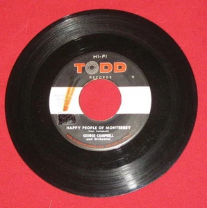 GEORGE CAMPBELL "HAPPY PEOPLE OF MONTERREY" 1958 TODD 1002 LQQQK!! - Picture 1 of 2