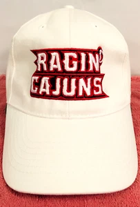 UL Lafayette Ragin Cajuns White Adjustable Adidas Cap Hat - NEW - Picture 1 of 6