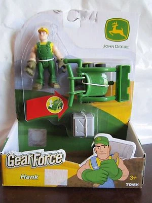 NEW John Deere Gear Force Hank Action Figure w/ Tools Bucket Loader Block 37789  - Image 1 of 2