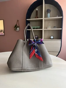 Authentic Hermes Garden Party Tote Bag Purse 36 MM Taupe  - Picture 1 of 9