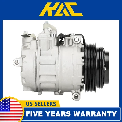 Compressor AC para MERCEDES BENZ C280 E320 E430 CLK320 CLK430 CL500 ML55 AMG - Imagem 1 de 4