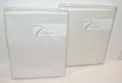 Juego de 2 fundas Euro Charisma Luca Cristal Blanco Nuevo Foto 1 de 3