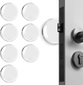 8PCS Door Stopper Wall Protector Silicone Door Knob Wall Protector Strong Back - Picture 1 of 7