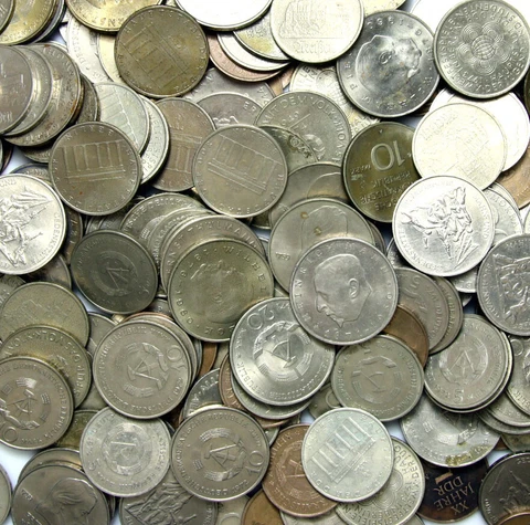 Germany DDR GDR - Commemorative Coins 5 10 20 Mark 1969-1975 Bundle LOT 50 Coins Cover