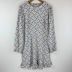 Loft Women’s Ruffle Flounce Long Sleeve Floral Dress Boho Cottagecore Size 10 - Picture 1 of 8