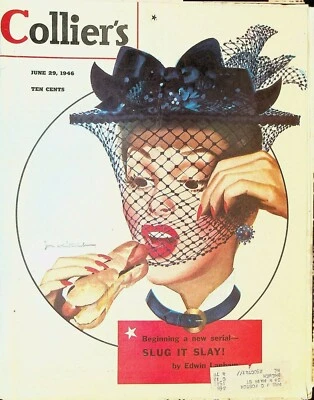 Collier's June 29 1946 Television Mexican Baseball Babe Ruth Valentine Chao  - Image 1 of 4